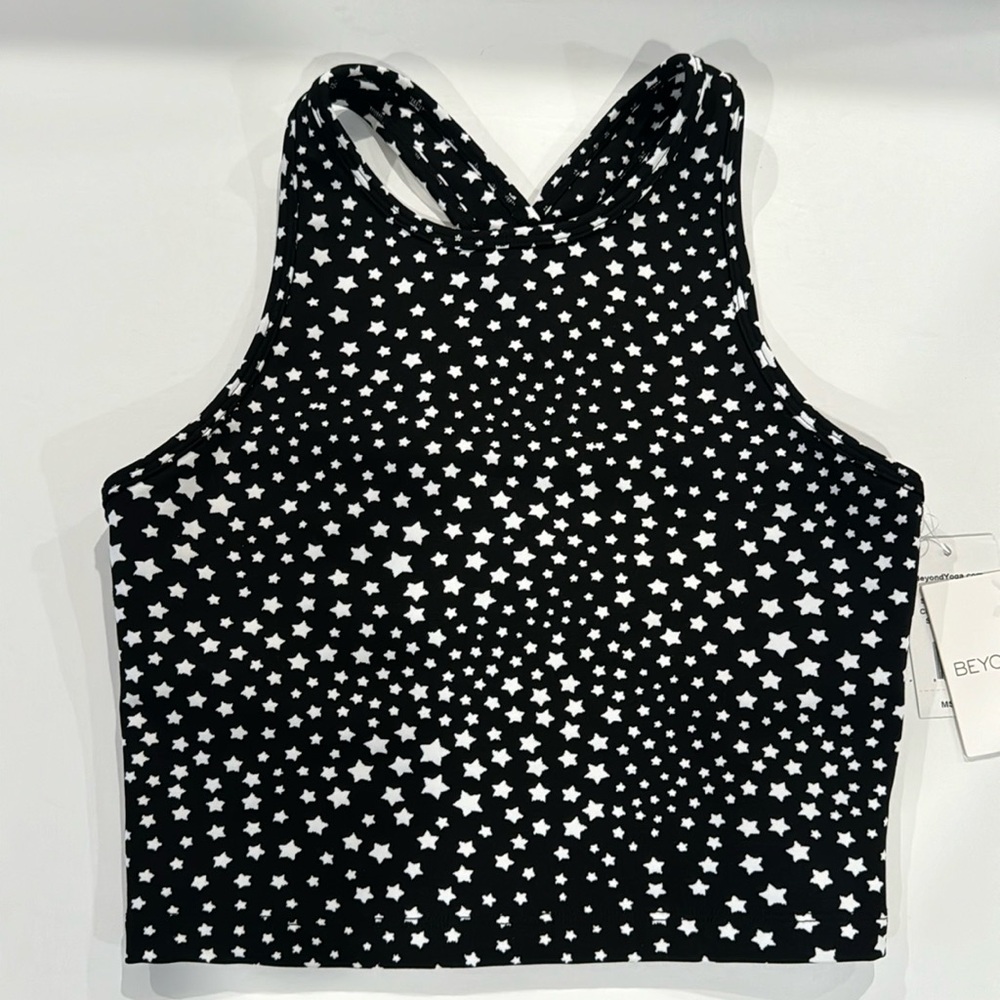 NWT Beyond Yoga Women's Jacquard
Studio Stars Cropped Tank Top SMALL